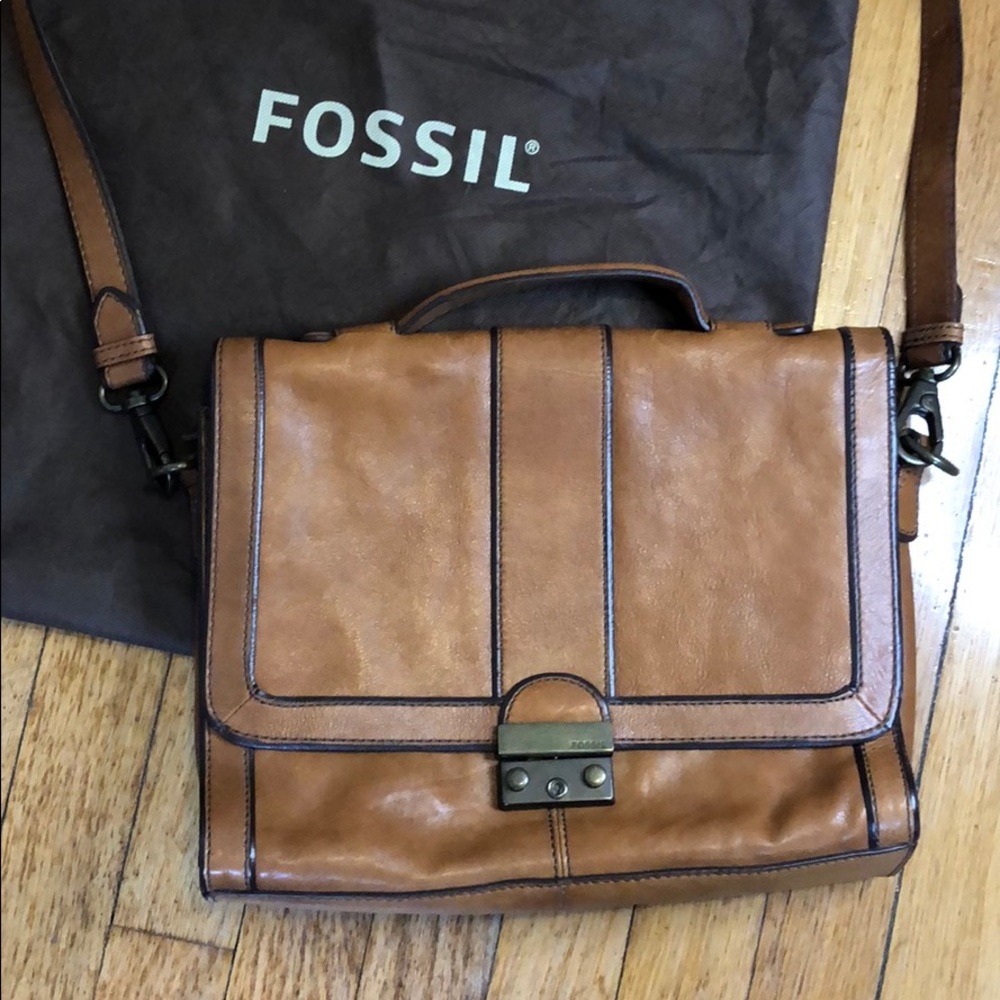 Fossil Genuine Leather Briefcase Bag